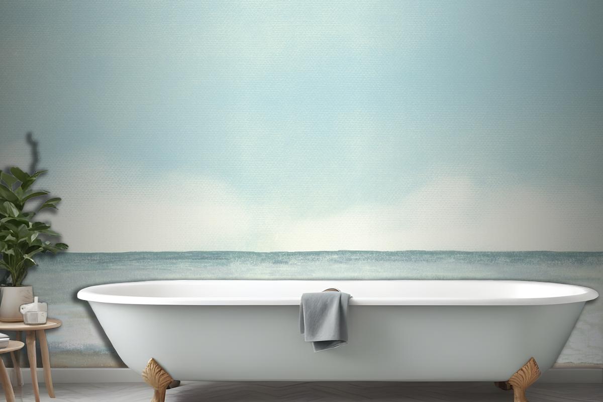 Beach Background Color Pencil Wallpaper Mural