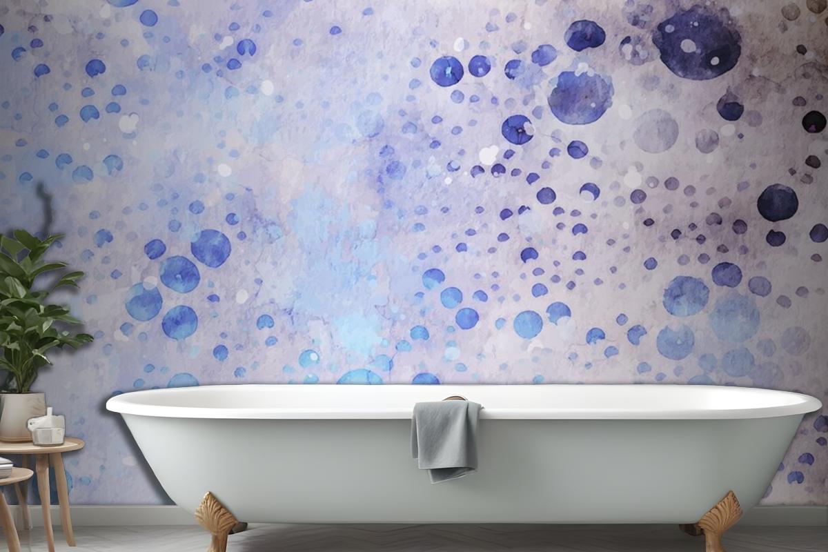 Bubble Style Watercolor Artwork Wallpaper Mural