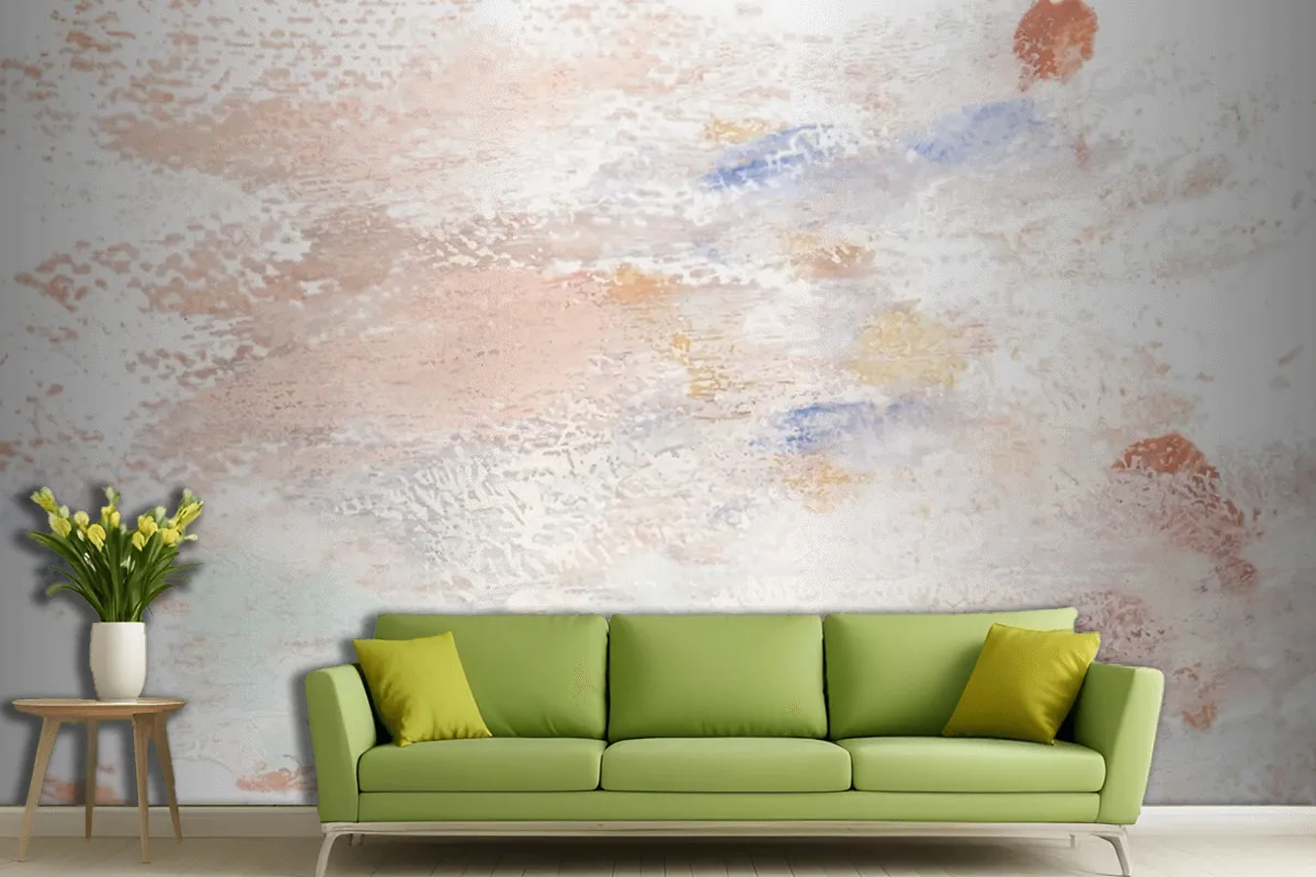 Earth Tone Paint On A Canvas Living Room Wallpaper