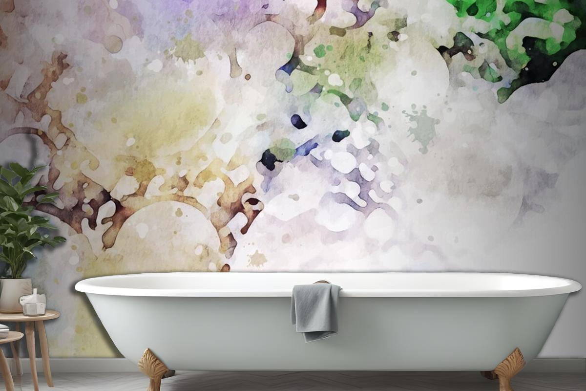 Pastel Texture Watercolour Background Wallpaper Mural