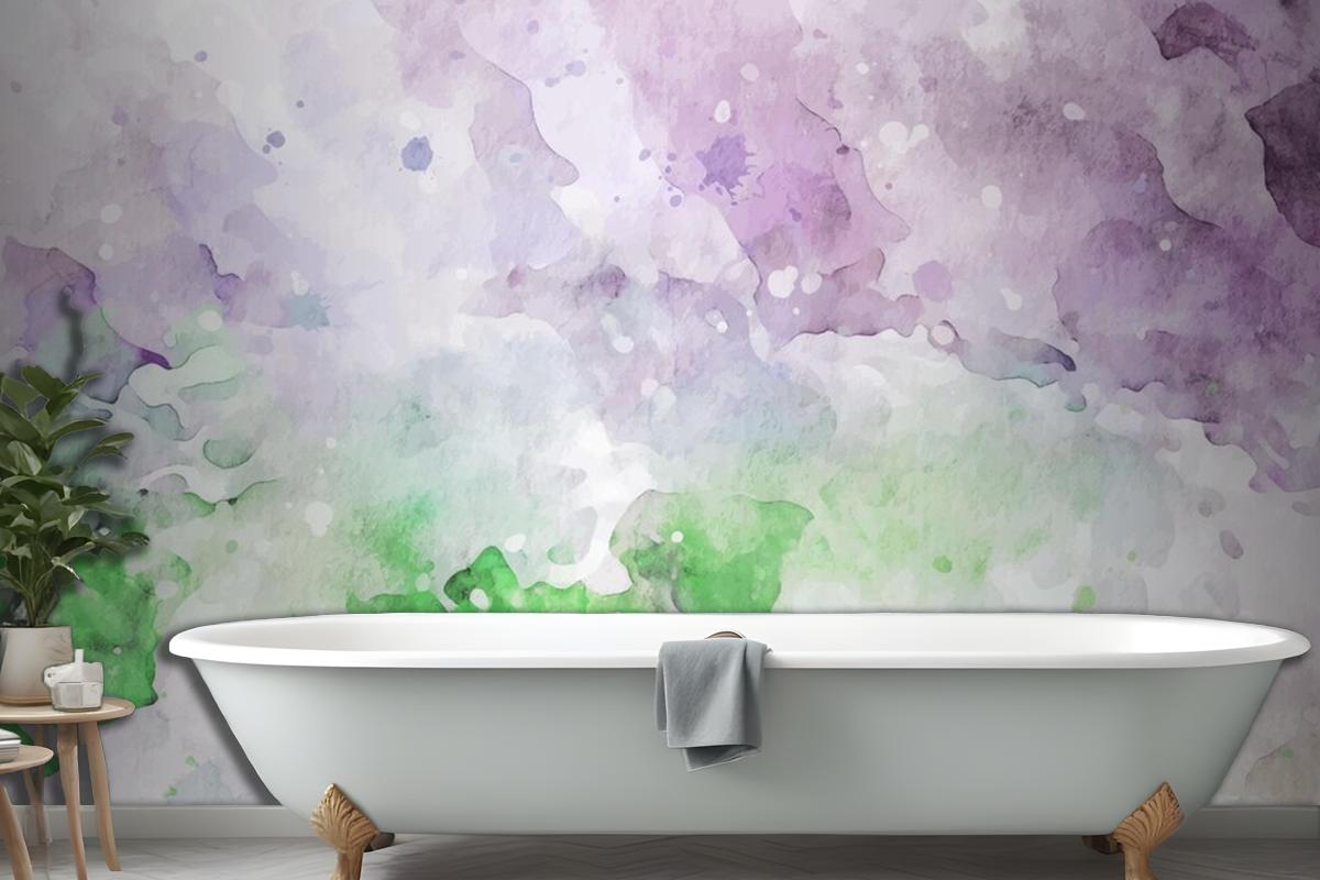 Stylish Pastel Texture Watercolor Wallpaper Mural