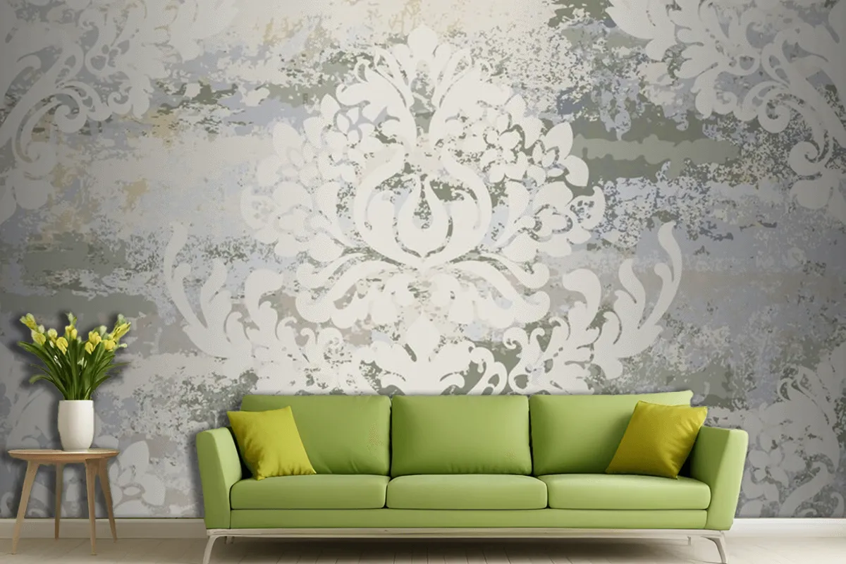 Vintage Ornament Seamless Pattern Living Room Wallpaper