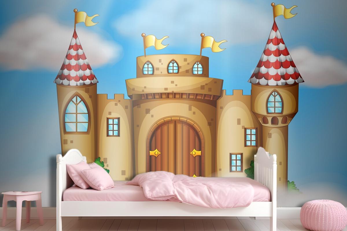 A Fairy Tale Castle On Sky Wallpaper Murals