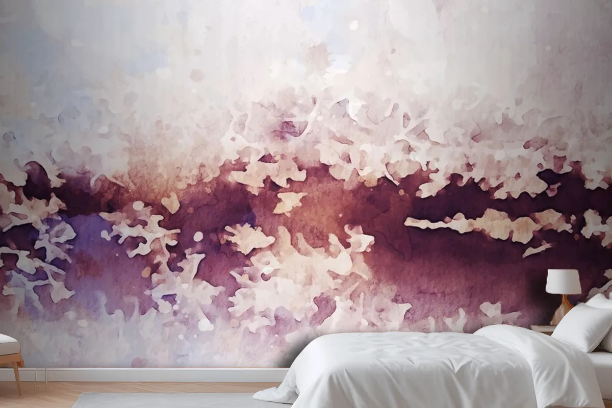 Abstract Texture Of Watercolor Wallpaper Mural