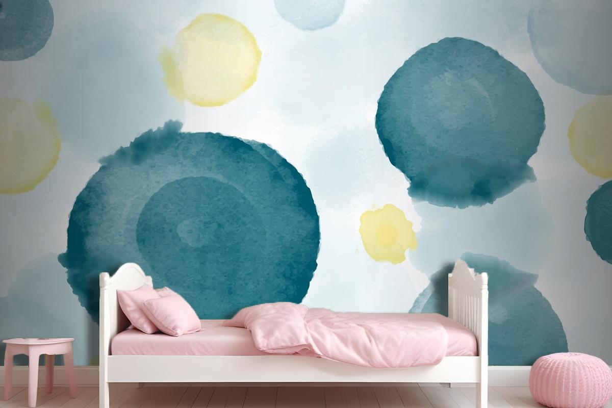 Abstract Watercolor Background Wallpaper Mural