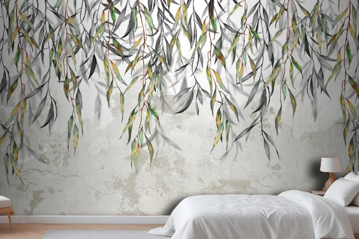 Branches Hang From Above In The Background Wallpaper Mural