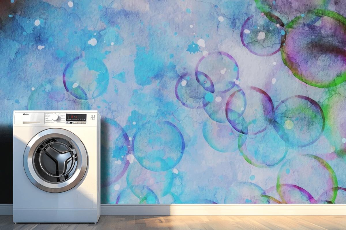 Bubble Watercolor Artwork Wallpaper Mural