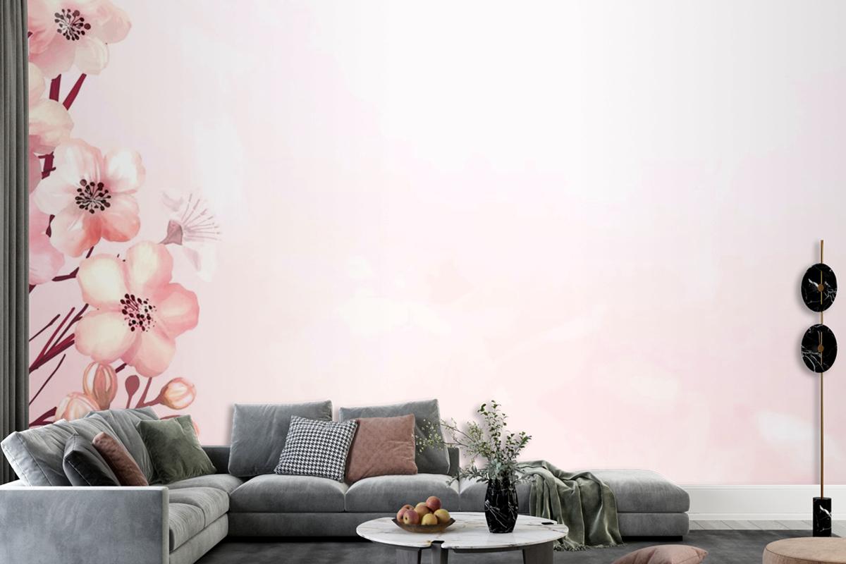 Cherry Blossom Frame Wallpaper Mural