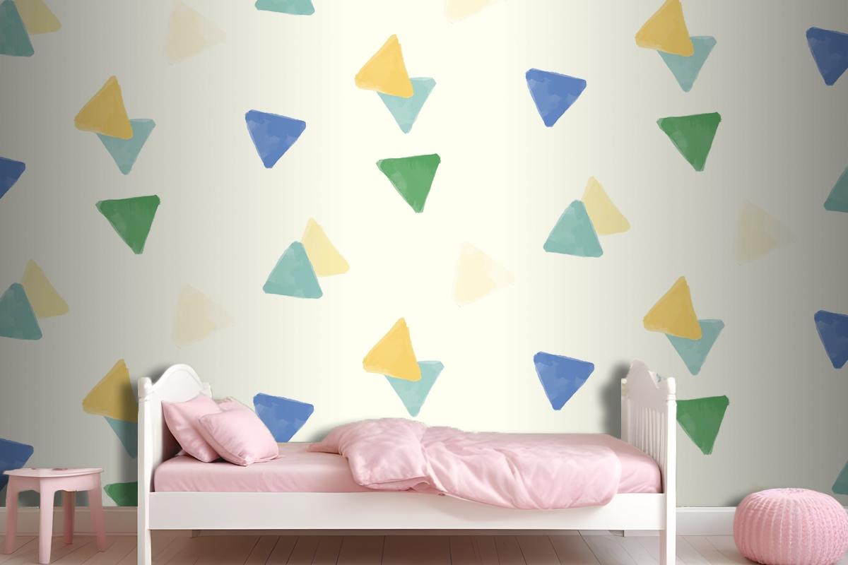 Colorful Geometric Seamless Pattern Design Wallpaper Mural