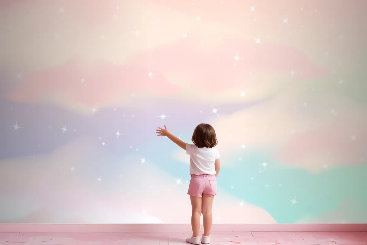 Gradient Pastel Sky Background Wallpaper Mural