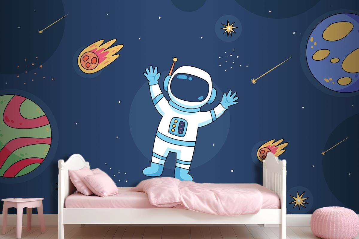 Hand Drawn Galaxy Stars Wallpaper Mural