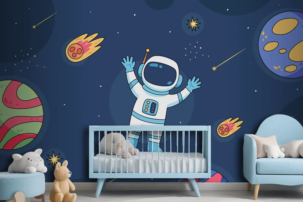 Hand Drawn Galaxy Stars Wallpaper Mural