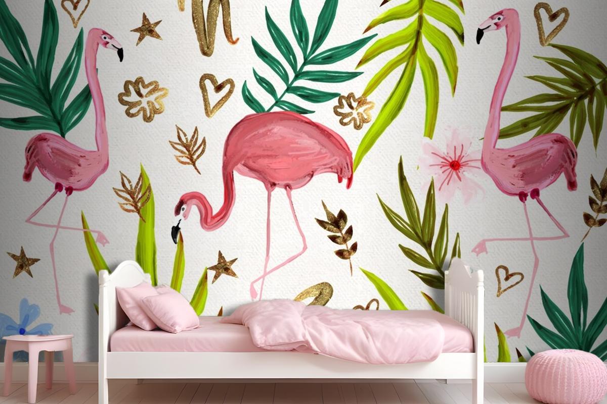 Hand Painted Watercolor Summer Wallpaper Mural