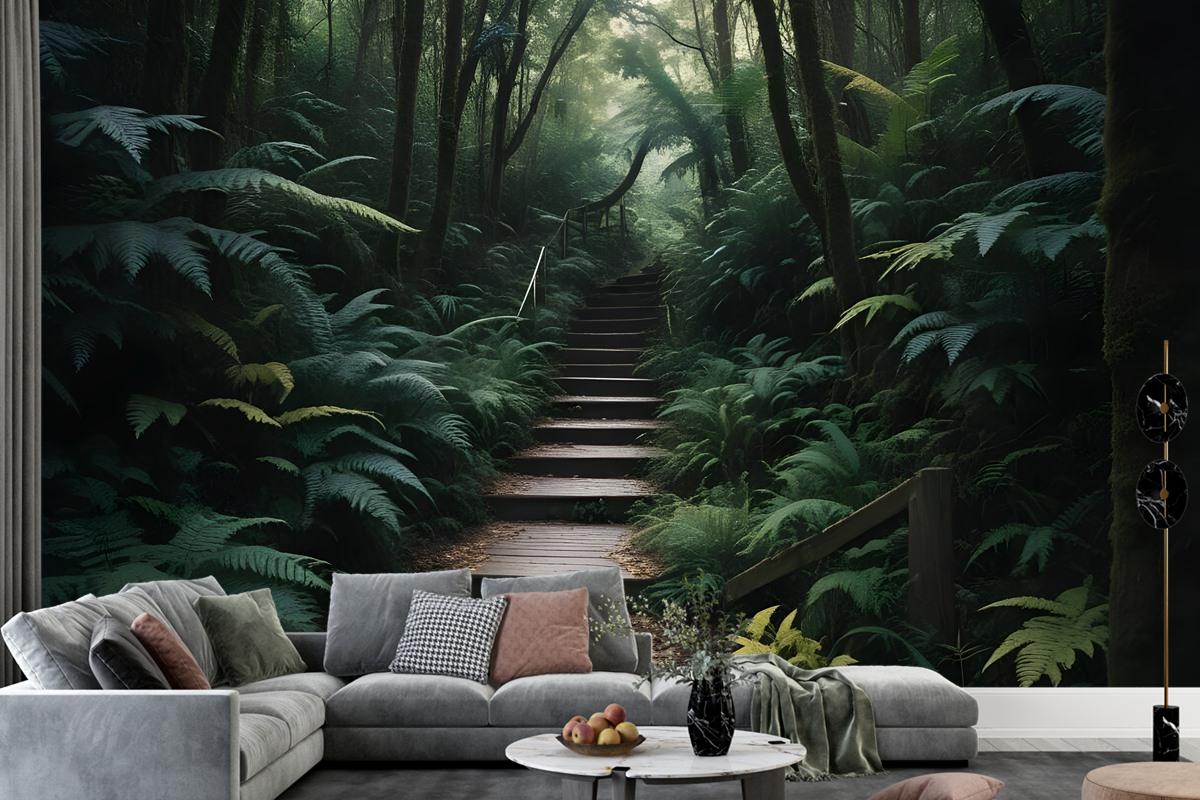 Jungle Pathway Wallpaper Mural