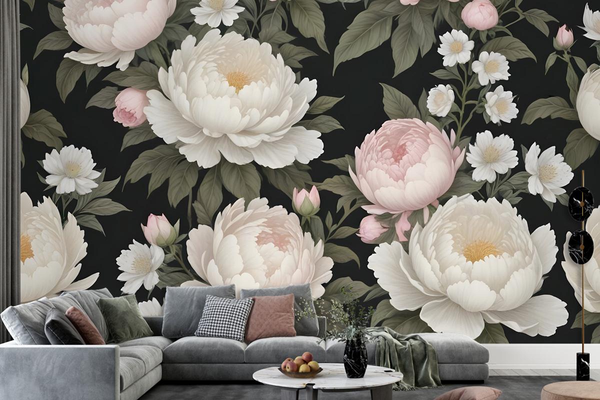 Light Blossom Flowers Wallpaper Mural