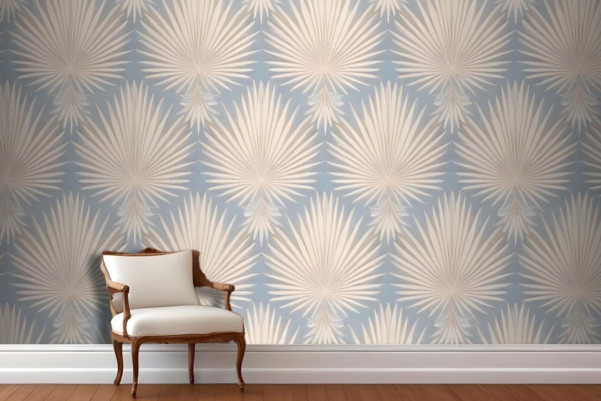 Light Pink Abstract Of Radiating Lines Sunburst Shapes Wallpaper Mural