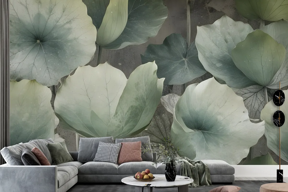 Lotus Leaf Wallpaper Mural