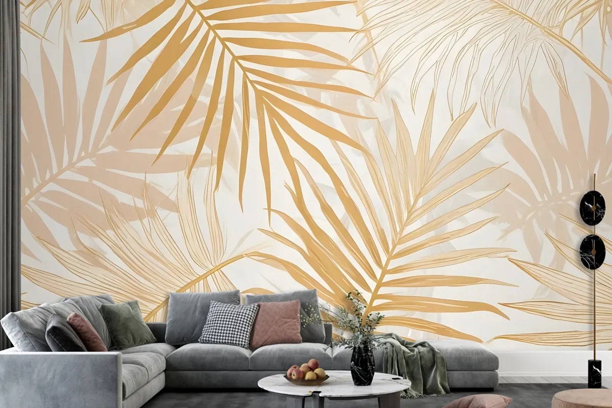 Lux Exotic Style Tropical Leaf Wallpaper Mural