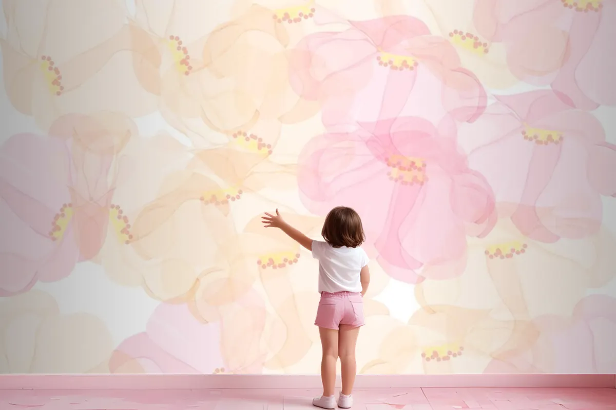 Seamless Pattern Floral Background Design Wallpaper Mural