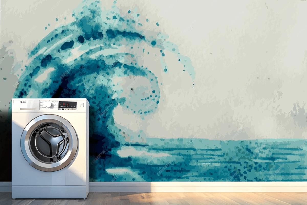 Seascapes Watercolor Laundry Room Wallpaper Mural