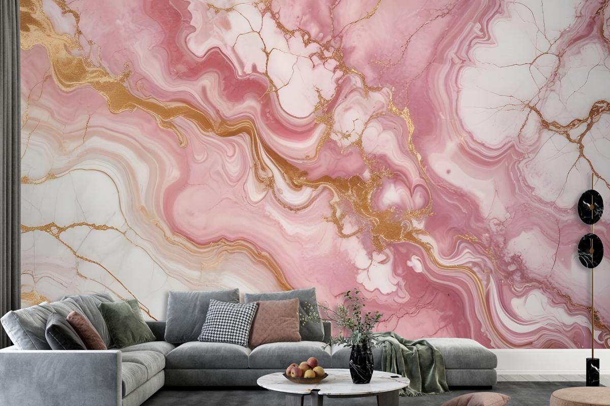 Soft Marble Abstract Art Wallpaper Mural