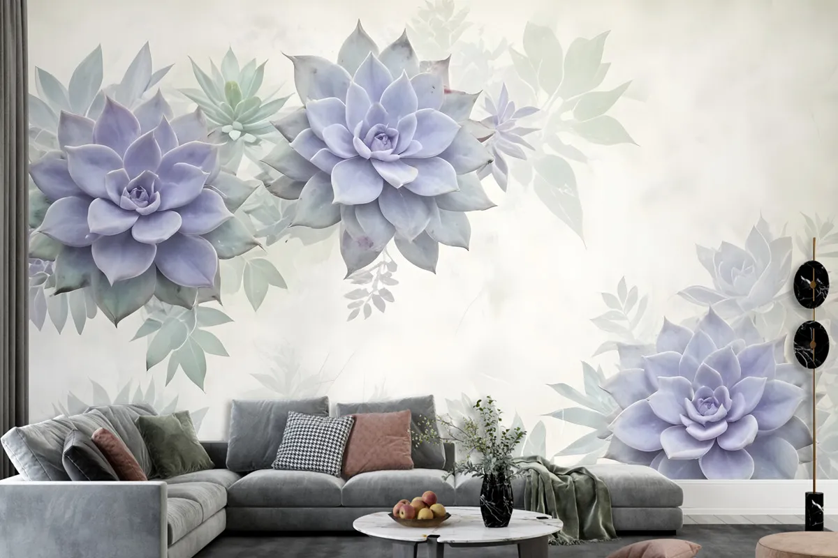 Soft Petal Floral Wallpaper Mural