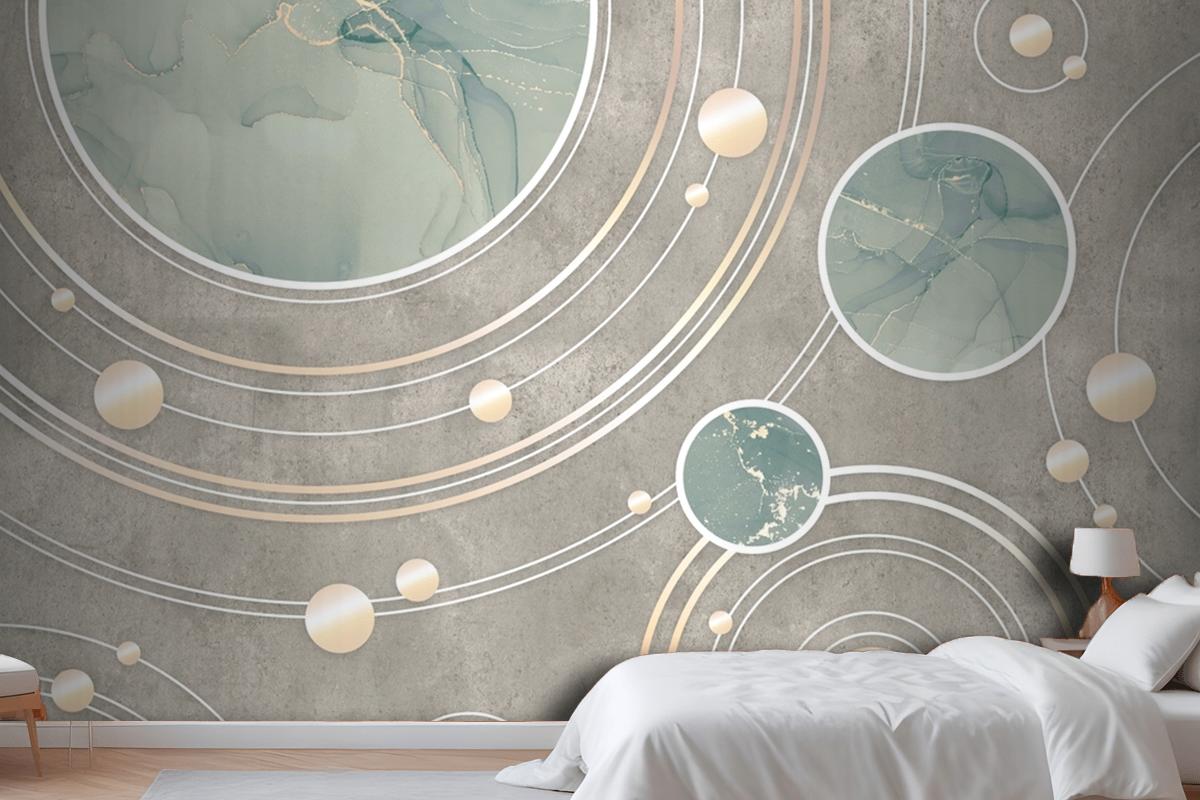 Textured Geometry Background Wallpaper Mural