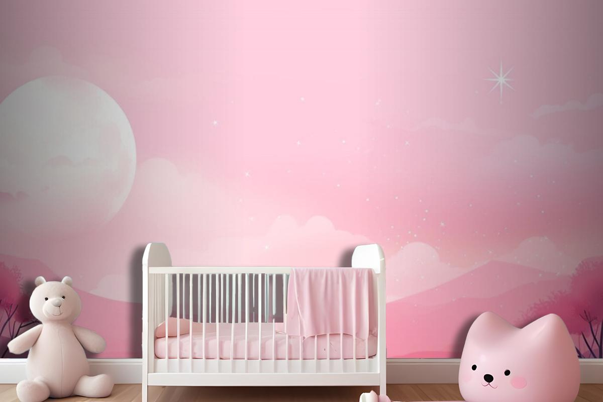 The Moon Is In The Sky Wallpaper Mural