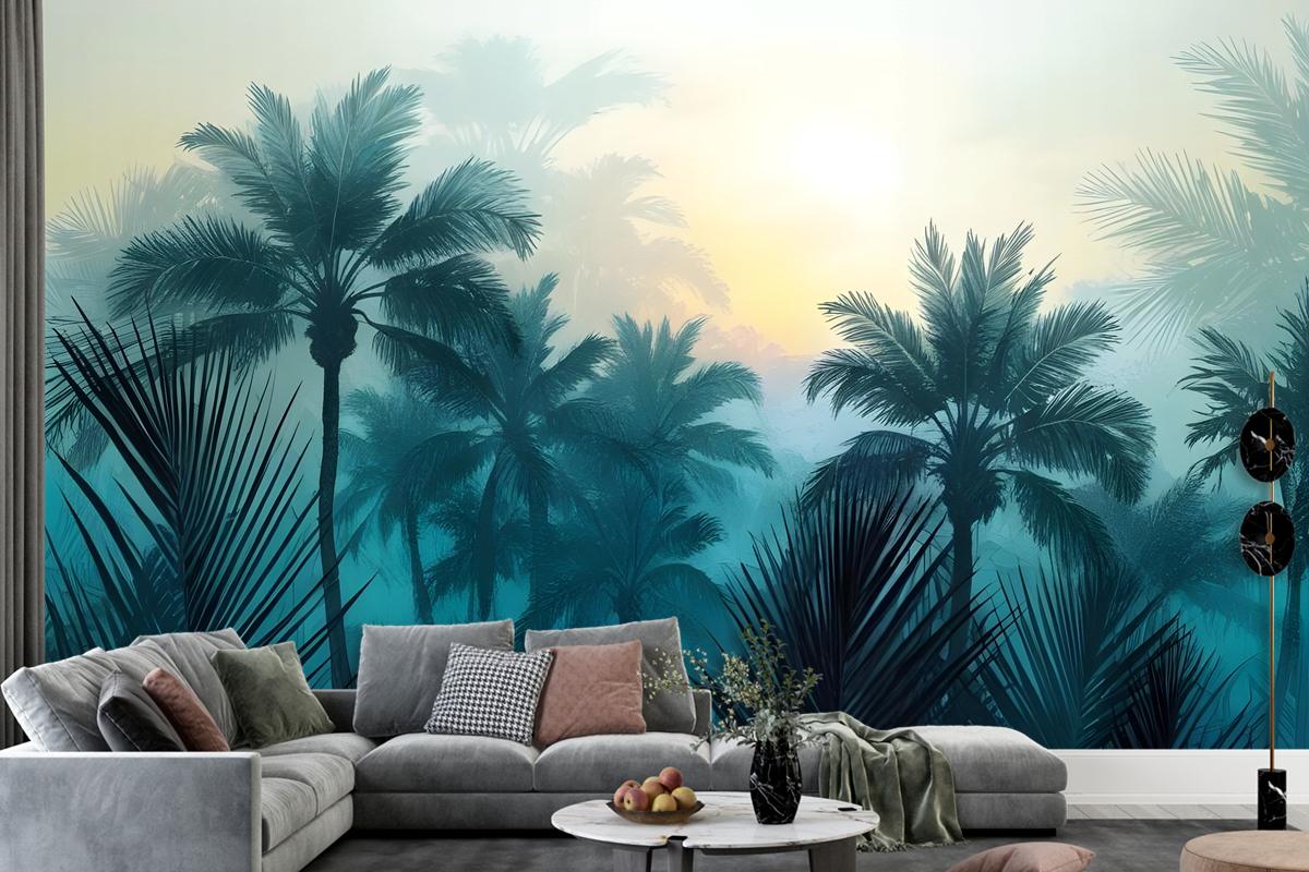 Tropical Palm Forest Wallpaper Mural