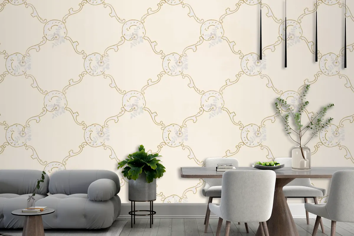 Vintage Ornamental Pattern Wallpaper Mural