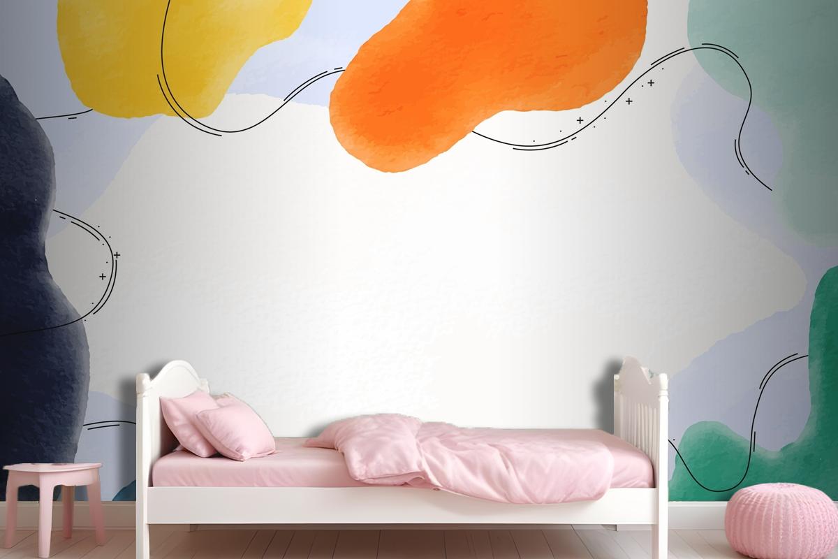 Watercolor Abstract Background Wallpaper Mural