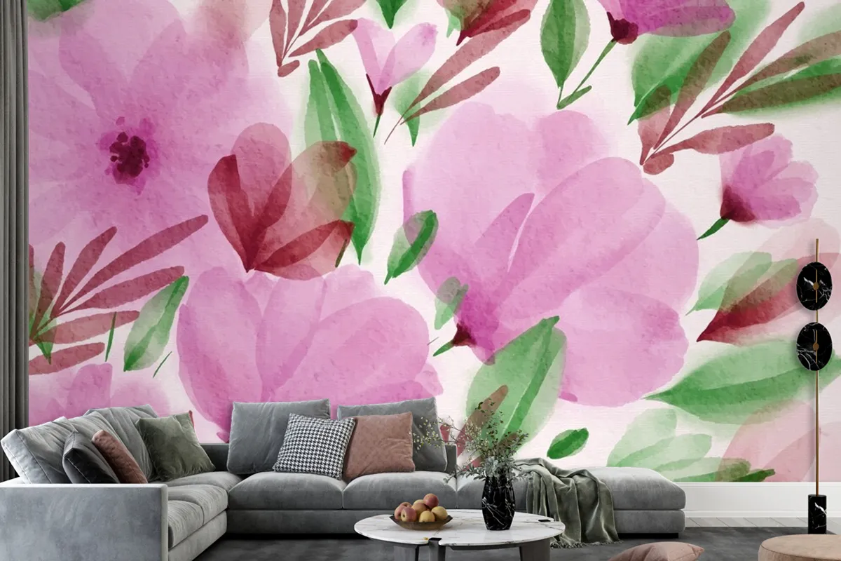 Watercolor Spring Wallpaper Mural