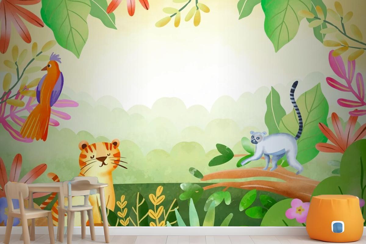 Watercolor World Wildlife Day Background Wallpaper Mural