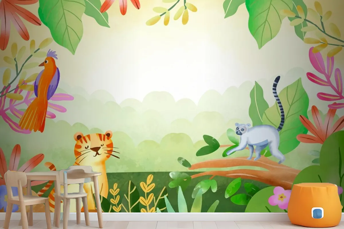 Watercolor World Wildlife Day Background Wallpaper Mural