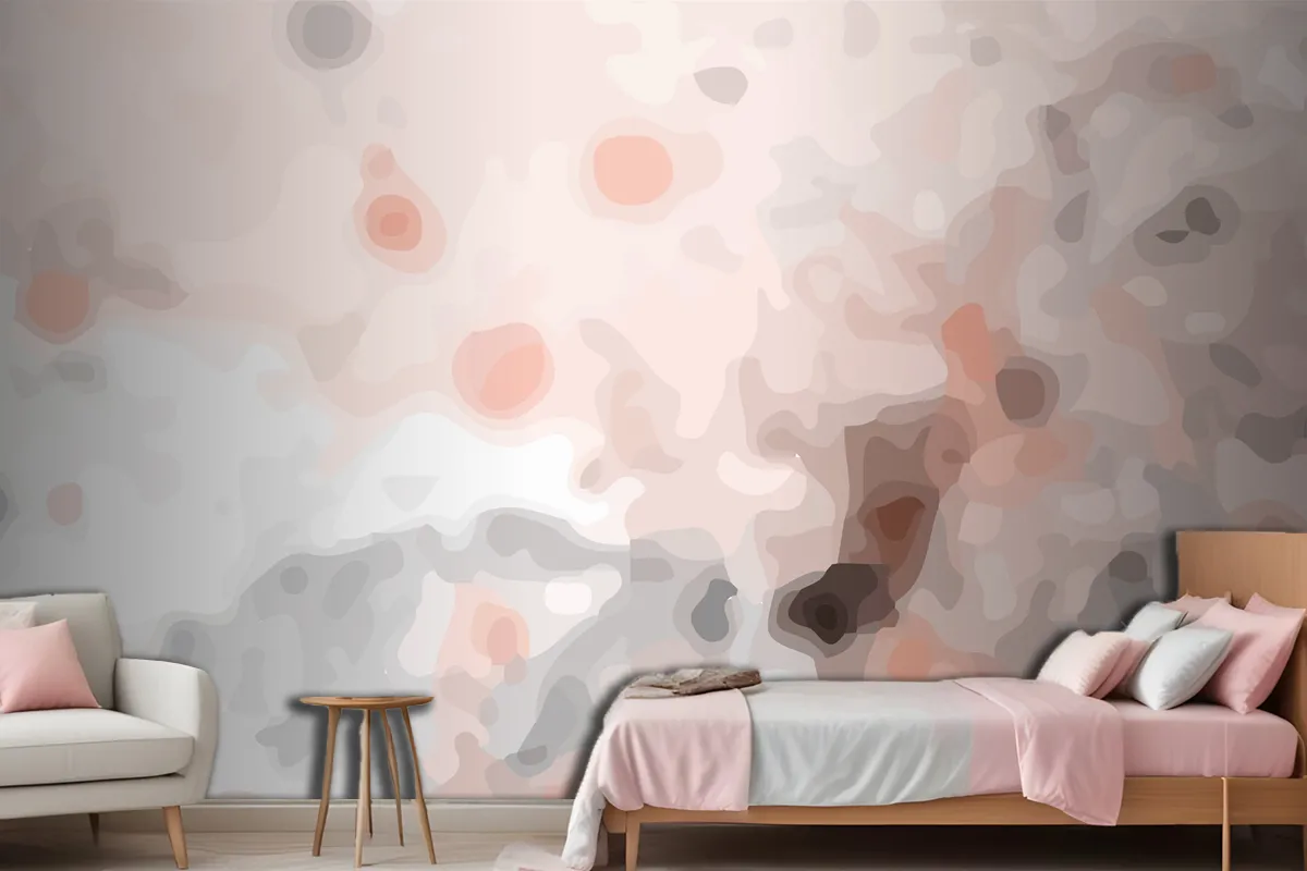 Hand Painted Watercolor Abstract Wallpaper Mural