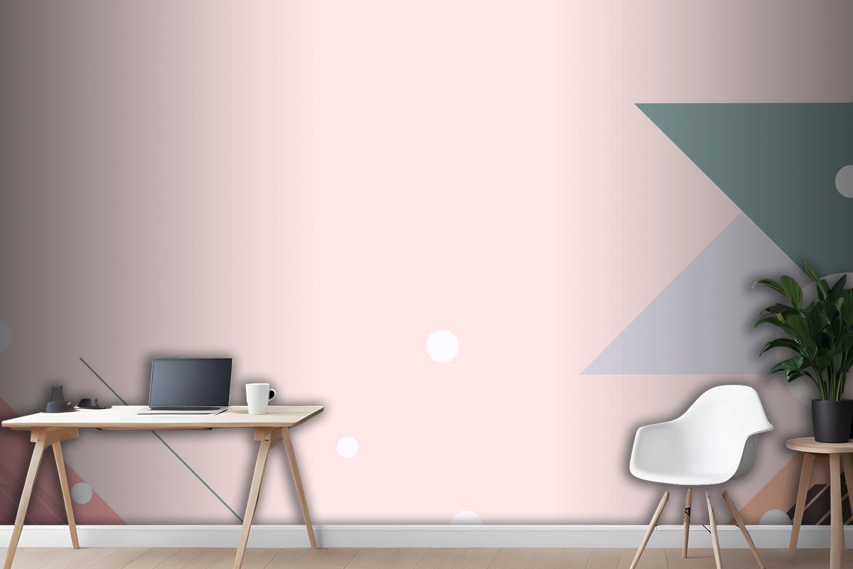 Geometric Background With Abstract Shapes Wallpaper Mural