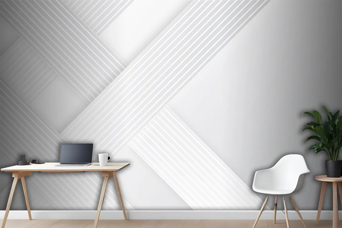 Paper Style Dynamic Lines Background Office Wallpaper Mural