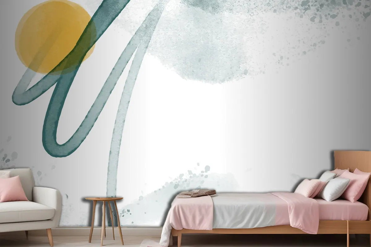 Abstract Watercolor Background Wallpaper Mural