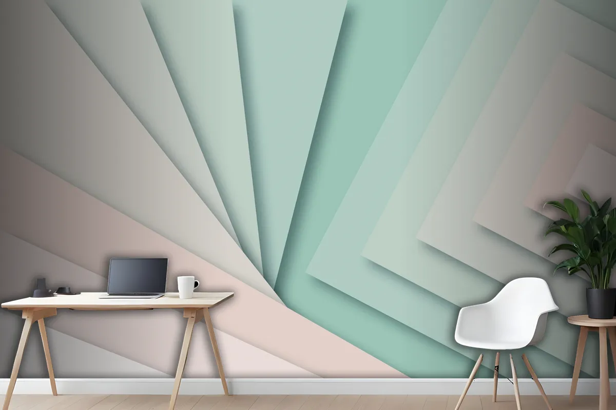 Paper Style Abstract Background Wallpaper Mural