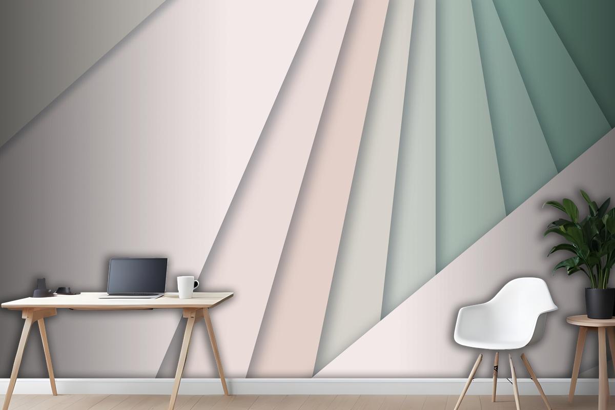 Paper Style Abstract Wallpaper Mural