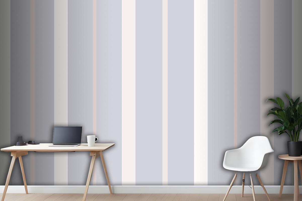 Aesthetic Background Line Pattern In Purple Pastel Wallpaper Mural