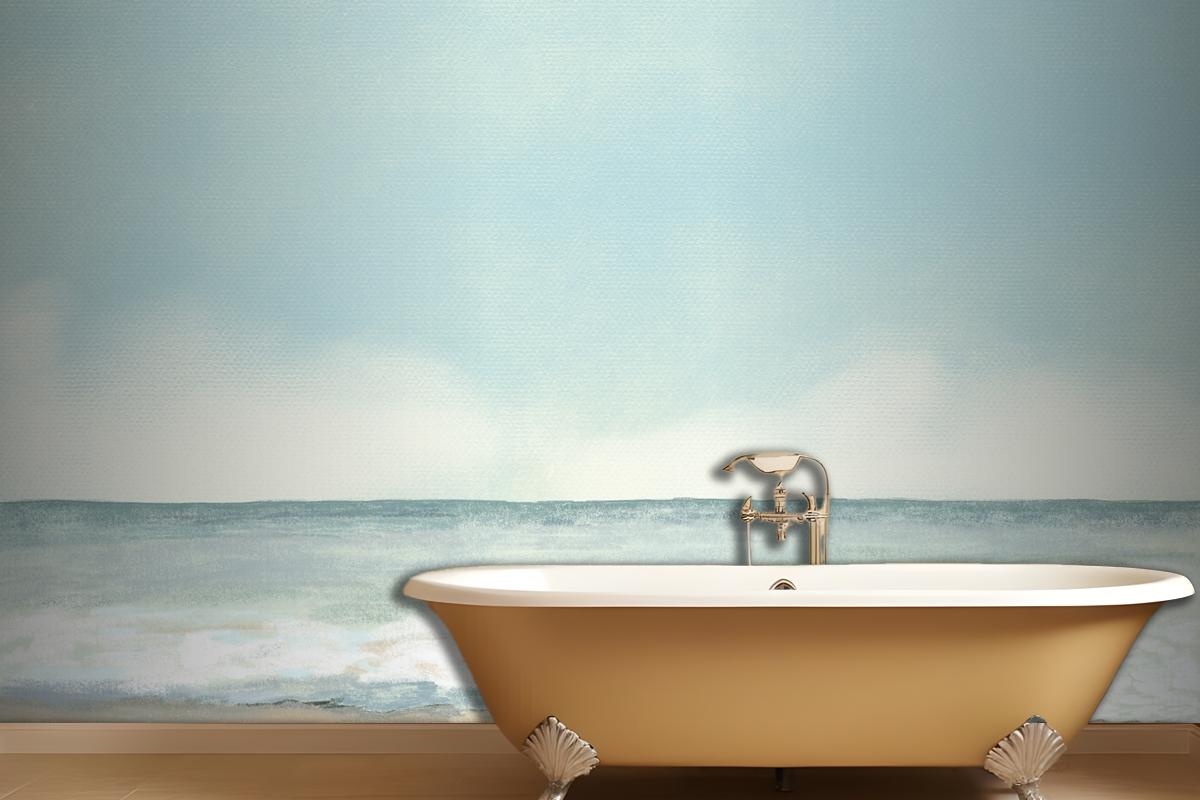 Beach Background Color Pencil Wallpaper Mural