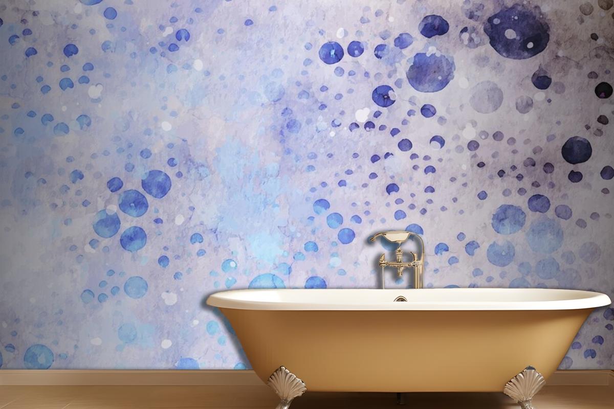 Bubble Style Watercolor Artwork Wallpaper Mural