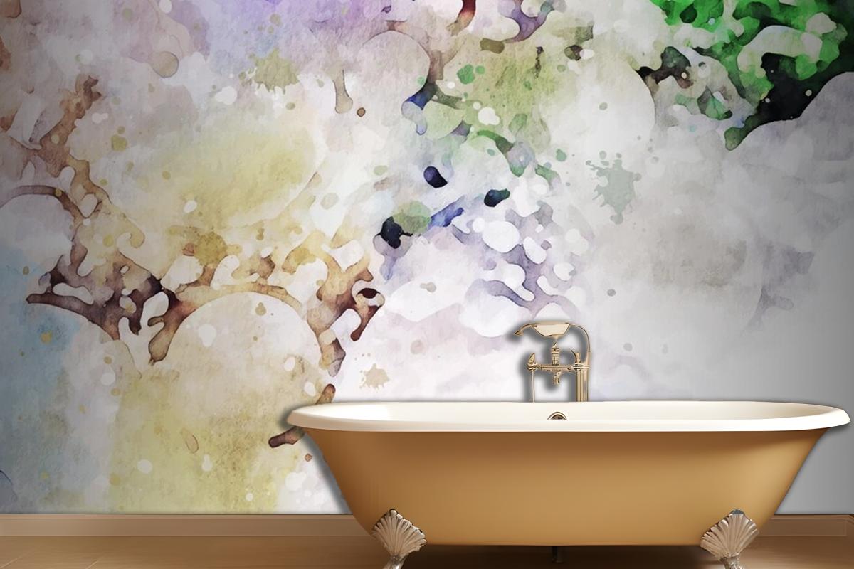 Pastel Texture Watercolour Background Wallpaper Mural