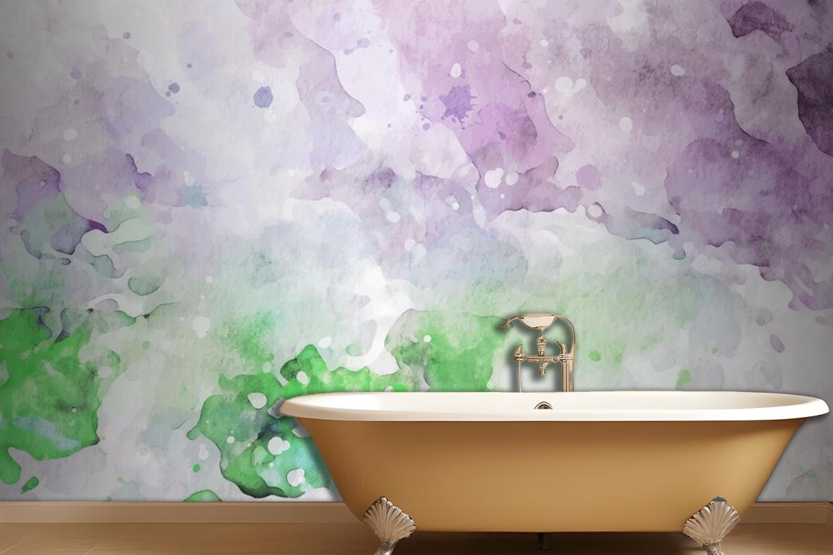 Stylish Pastel Texture Watercolor Wallpaper Mural