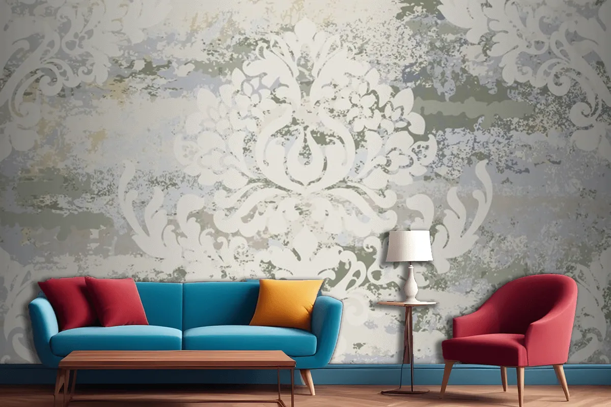 Vintage Ornament Seamless Pattern Living Room Wallpaper