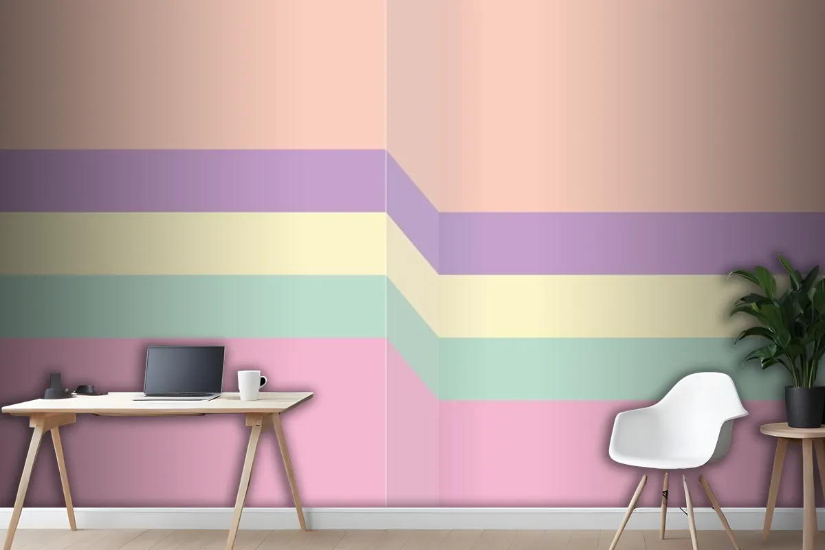 Abstract Colorful Wall Background Wallpaper Mural