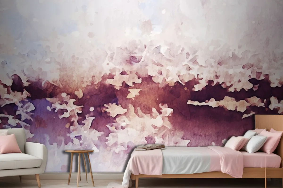 Abstract Texture Of Watercolor Wallpaper Mural