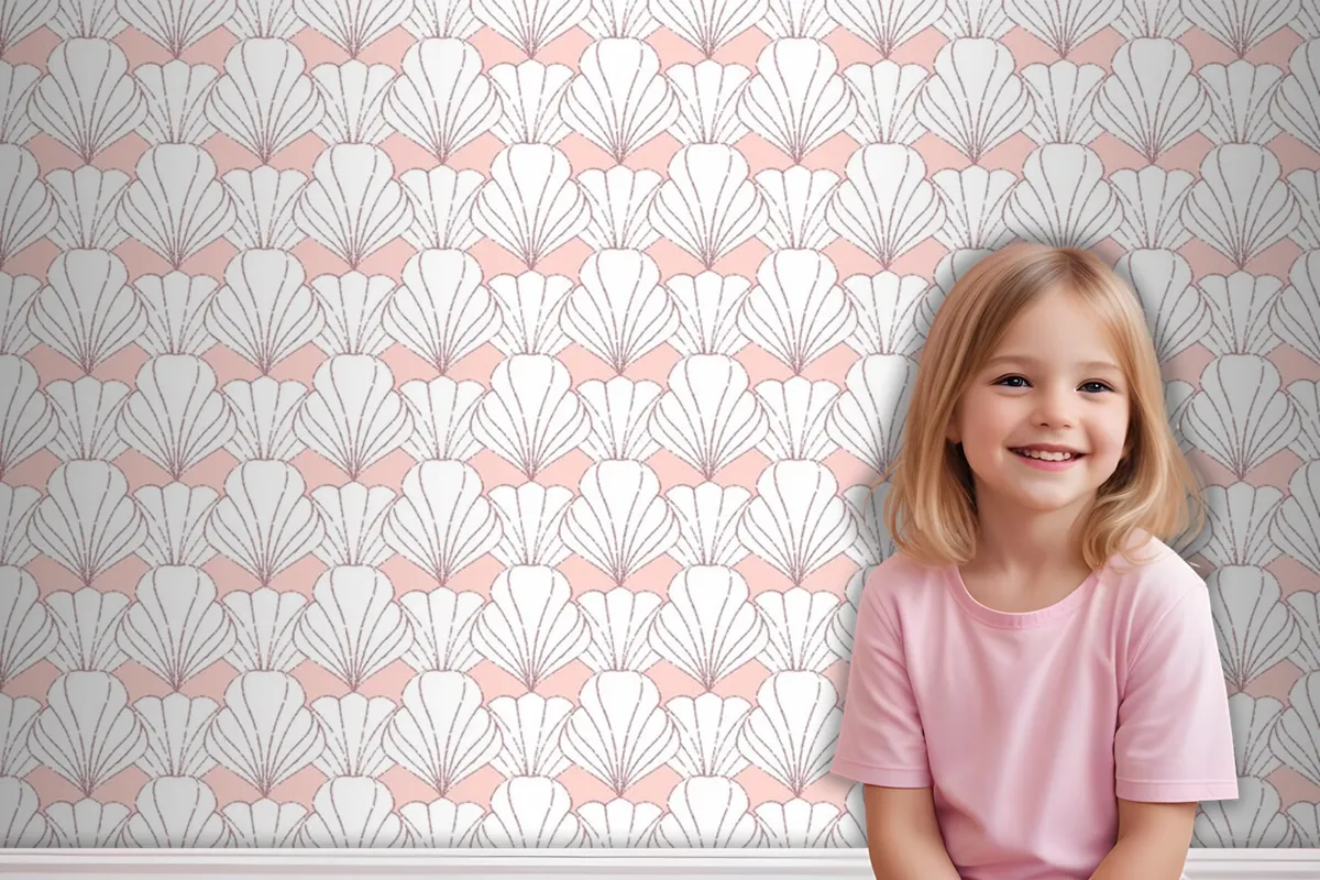 Art Deco Rose Gold Seamless Pattern Wallpaper Mural