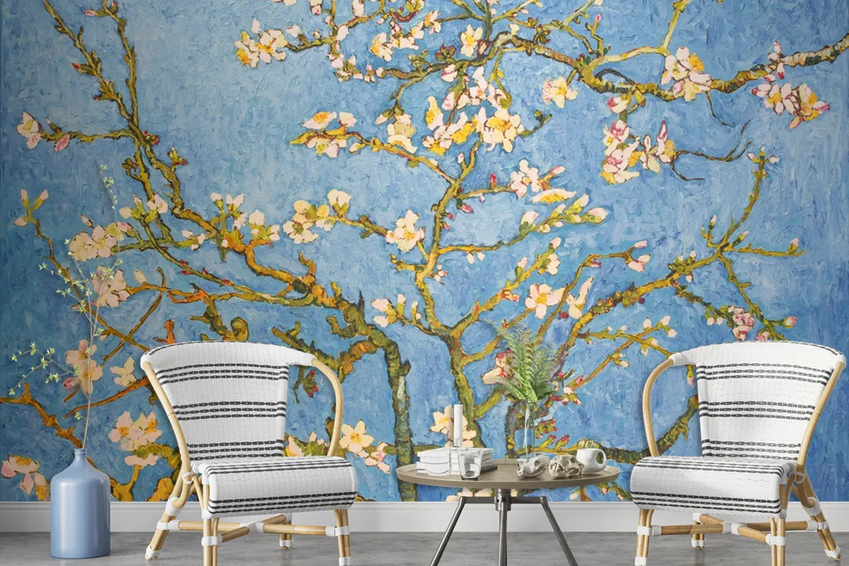 Blooming Almond Tree Wallpaper Mural